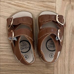 Little Love Bug Brown Kids Sandals